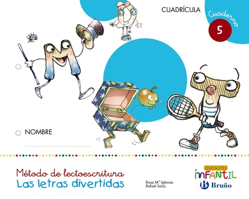 [9788469611340] Las letras divertidas Cuadrícula Cuaderno 5