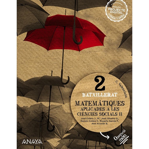 [9788414329634] Matemàtiques aplicades a les ciències socials II.