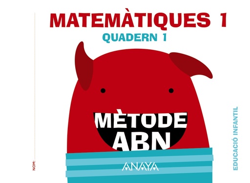 [9788469825594] Matemàtiques ABN. Nivell 1. Quadern 1.