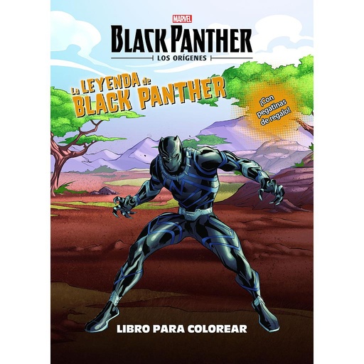 [9788416914104] Black Panther. Los orígenes. La leyenda de Black Panther. Libro para colorear