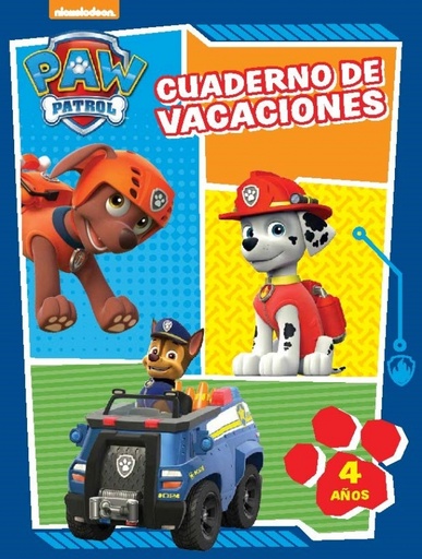 [9788437201061] Paw Patrol | Patrulla Canina. Cuaderno de vacaciones - Cuaderno de vacaciones (4 años)