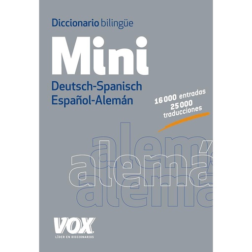 [9788499741697] Dicc. Mini Español-Alemán / Deutsch-Spanisch