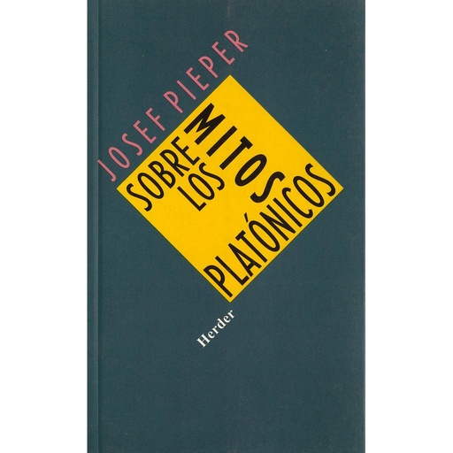 [9788425413391] SOBRE LOS MITOS PLATONICOS