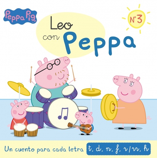 [9788448852009] Peppa Pig. Lectoescritura - Leo con Peppa. Un cuento para cada letra: t, d, n, f, r/rr, h