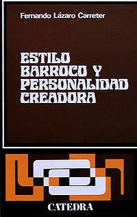 [9788437600222] Estilo barroco y personalidad creadora