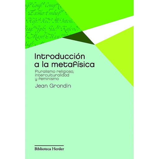 [9788425428418] Introducción a la metafísica