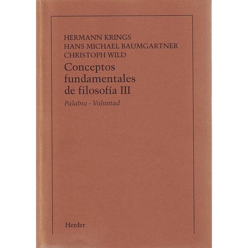 [9788425407673] Conceptos fundamentales de filosofia, Tomo III
