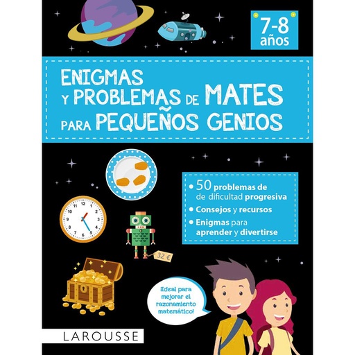 [9788418882883] Enigmas y problemas de mates para pequeños genios (7-8 años)