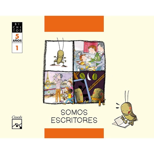 [9788421834442] SOMOS ESCRITORES. Cuaderno 1. Tillo, el grillo. BICHITOS. 5 años