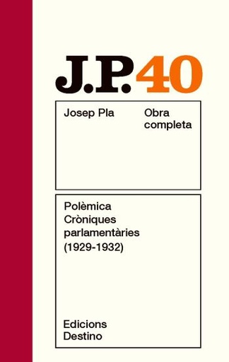 [9788497101806] Polèmica. Cròniques parlamentàries (1929 -1932)