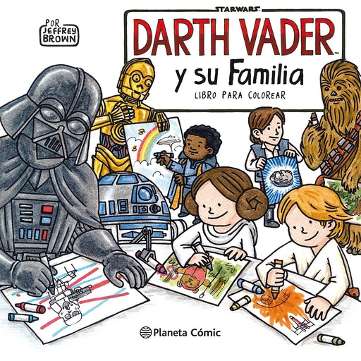 [9788491740216] Star Wars Darth Vader y su familia Libro para colorear