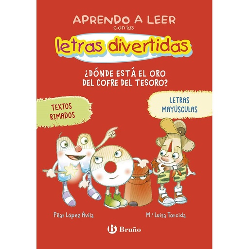 [9788469642658] Aprendo a leer con las letras divertidas, 1. ¿Dónde está el oro del cofre del tesoro?