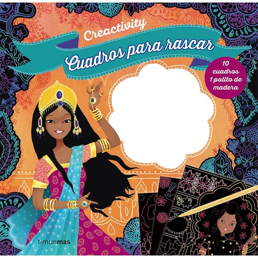 [9788408206989] Creactivity. Cuadros para rascar. Princesas del mundo