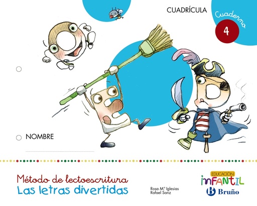 [9788469611333] Las letras divertidas Cuadrícula Cuaderno 4