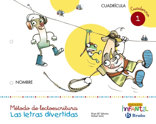 [9788469611265] Las letras divertidas Cuadrícula Cuaderno 1