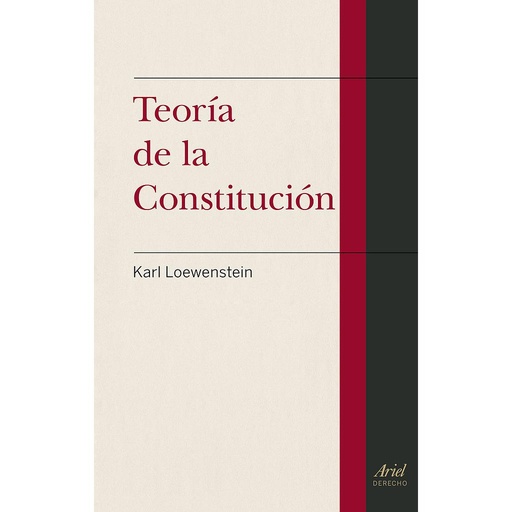 [9788434427686] Teoría de la Constitución