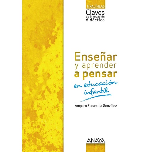 [9788469828908] Enseñar y aprender a pensar en Educación Infantil.