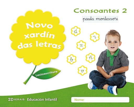 Novo xardín das letras. Consoantes 2. Pauta
