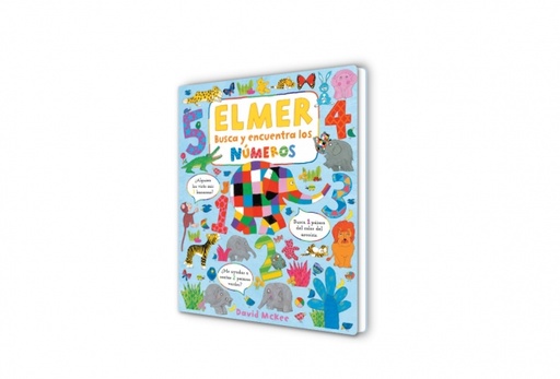 [9788448863418] Elmer. Libro de cartón - Busca y encuentra los números de Elmer
